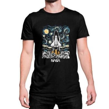 Imagem de Camiseta Basica Algodão T-Shirt Foguete Da Nasa Jato Espaço - Mecca