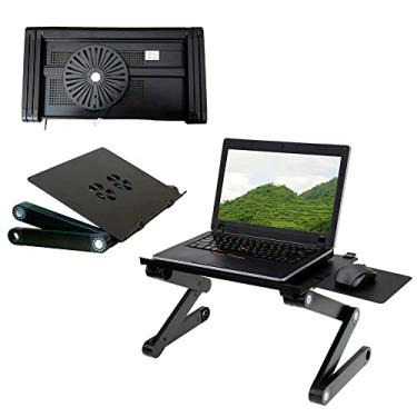 Imagem de Suporte para laptop notebook articulado mesa ajustavel apoio para cama sofa mesa leve e portatil