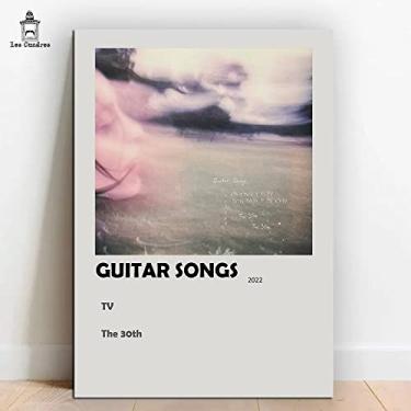 Imagem de Placa Decorativa Billie Eilish Guitar Songs MDF 28x20cm