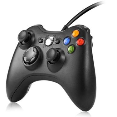 Imagem de Controle Com Fio Compatível Xbox 360 Slim / Fat E Pc Joystick Top - Al