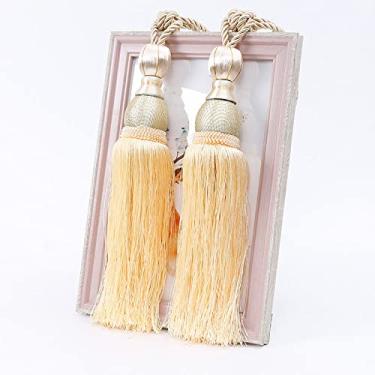 Imagem de Cordões de cortina simples borla de cortina pendurada corda de ligação de corda acessórios de alça de cortina pendurada, T6,4 pcs