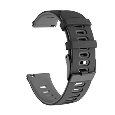 Imagem de GANYUU Pulseira de tiras de silicone para Amazfit GTS3/GTS2 Mini/GTR 42/47mm para Huawei GT/GT2/3 Pro/2e pulseira de relógio para Garmin Venu 2 Plus 20/22mm (cor: cor H, tamanho: 22mm universal)