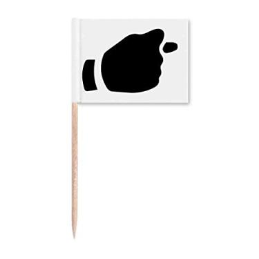 Imagem de Provoke Gesture Outline Pattern Toothpick Flags Marker Topper Decoração de Festa