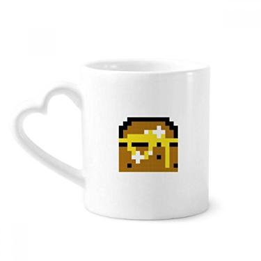 Imagem de Caixa de vela de verão caça ao tesouro caneca pixel café cerâmica copo de coração de vidro