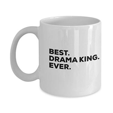 Imagem de Presente Drama King - Caneca - Copo de Café - Presente Engraçado - Melhor Rei de Drama de Todos - Para Crianças Professores Meninos Homens - Presentes Temáticos - Estudante de Teatro - Bir