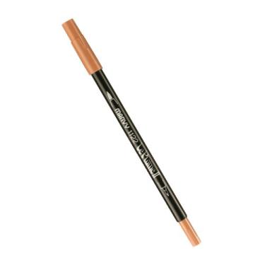 Imagem de Uchida 1122-C-44 Marvy ponta extra fina Le Plume II caneta marcador de borda dupla, marrom claro