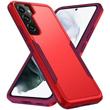 Imagem de Capa de proteção antichoque para Samsung Galaxy S22 Ultra S 22 Plus S21 FE S20 A52S A72 A32 A33 A53 A73 Capa, vermelha, para Galaxy S21 Plus