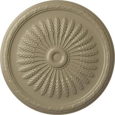 Imagem de Ekena Millwork CM36JUACS 36" OD x 1 1/2" P Juniper Medalhão de teto serve em toldos de até 7", cobre antigo, 36"OD x 1 1/2"P (Fits Canopies up to 7"), Hand-Painted Gobi Desert