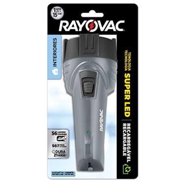 Imagem de Lanterna Rayovac Recarregável Super Led Blister, Rayovac, Superled-Bra, Cinza, Média