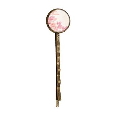 Imagem de Sakura Flower Pink Pattern Japan Retro Metal Hair Bobby Pin Headwear
