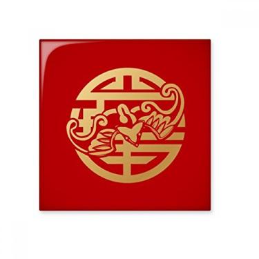 Imagem de Pedra de adorno de tijolos vitrificados de cerâmica com padrão animal