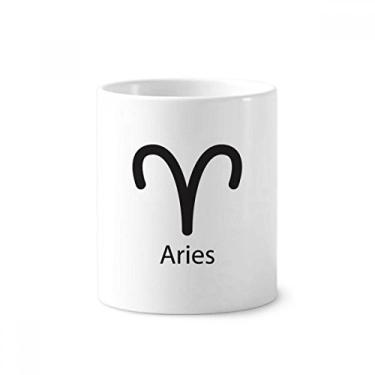 Imagem de Março, abril, Áries padrão constelação, escova de dentes, suporte para caneta, copo de cerâmica