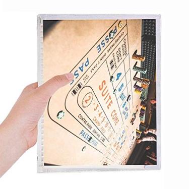 Imagem de Caderno de fotos com fichas para jogos de azar, diário de folhas soltas recarregável