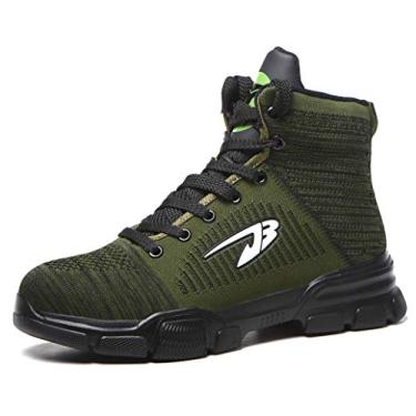 Imagem de Botas SafeByAlex Steel Toe Trabalho Moda Tênis Estilo para Homens e Mulheres, 907 - Verde, 8.5 Women/6.5 Men