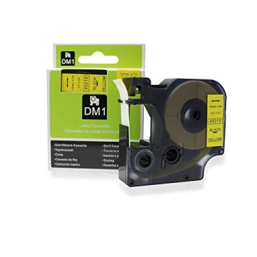 Imagem de Fita Refil Compatível D1 45018 Amarela 12mm para Rotulador Dymo LM150 LM160P LM210D LM420P LM500TS Color Pop