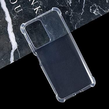 Imagem de Xiaomi Mi 11T 5G, capa traseira de TPU macia à prova de choque de silicone anti-impressões digitais Capa protetora de corpo inteiro para Xiaomi Mi 11T 5G (transparente)