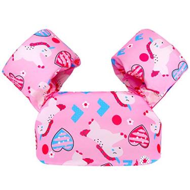 Imagem de Colete de natação infantil Biange para bebês de 15 a 15 kg, boia de piscina para natação, meninos/meninas aprendem a nadar, Pink Heart