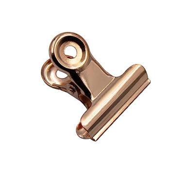 Imagem de Kit 12 Presilhas Curvatura C Unhas de Gel Metal Rose 29mm