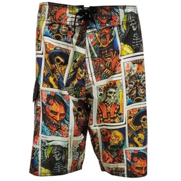 Imagem de Bermuda Tecido Alkary Quadros Preta e Amarela-Masculino