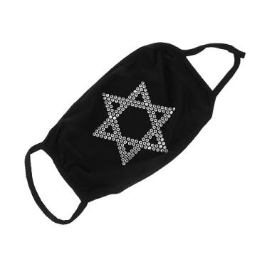 Imagem de Angoily 1 Peça Máscara Facial Balaclava À Prova De Vento Bandana Strass Capa Facial Nariz Boca Capa Facial Feminina Capa De Boca Quente Máscara De Algodão Máscara Contra Poeira Capas