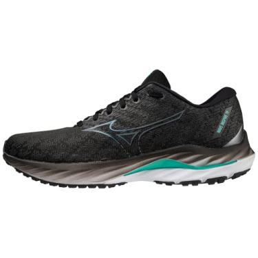 Imagem de Mizuno Tênis de corrida masculino Wave Inspire 19, Preto/cinza metálico, 39
