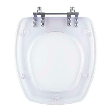 Imagem de Assento Sanitario Poliester Acrilico Transparente Thema para Vaso Incepa 6lpf