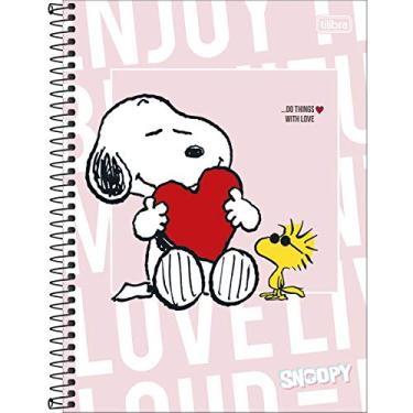 Imagem de Caderno espiral capa dura universitário 10x1 160 folhas Snoopy - Tilibra