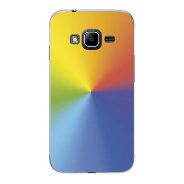 Imagem de Capa Case Capinha Samsung Galaxy J1 Mini Arco Iris Degradê - Showcase