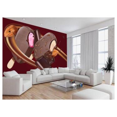 Imagem de Papel De Parede 3D Alimentos Sorveteria Sorvete 3,5M Al396