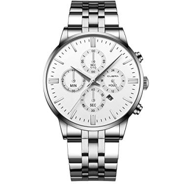 Imagem de Relógio masculino com pulseira de couro inspirados em pedras preciosas relógios masculinos relógios de titânio, 2-B, One Size, Moderno