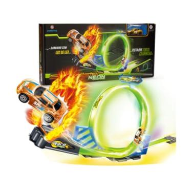 Imagem de Pista Carrinho Brinquedo Neon Looping Brilha No Escuro Pk005
