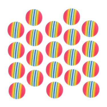 Imagem de Yardwe 50 Unidades bola de arco-íris de golfe bolas elásticas treinamento interno bola pet bolas de golfe bola elástica bola para treino interior bola coberta bolas coloridas Eva