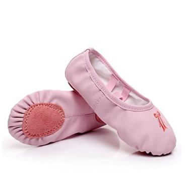 Imagem de KESYOO 1 Par sapatos de balé botas de balé sapatos infantis apartamentos pés de balé sapatilhas sapatilha de balé sapatos de dança infantil garota sapatos de ioga menina rosa