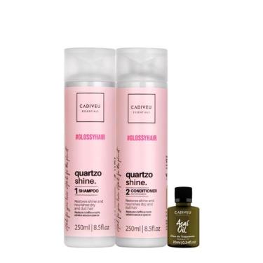 Imagem de Kit Cadiveu Essentials Quartzo Shine Shampoo Condicionador E Açaó Oil