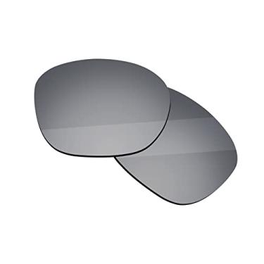Imagem de Boldbright Lentes de substituição compatíveis com óculos de sol Oakley Latch OO9265 - Revestimento espelhado de titânio