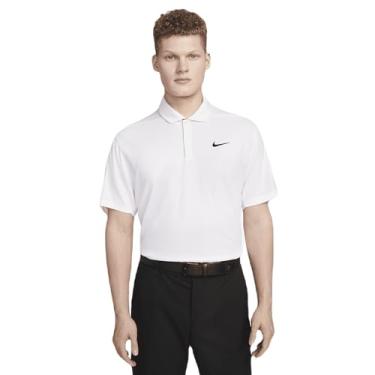 Imagem de Nike Camisa polo masculina de golfe Dri-Fit Tiger Woods, Branco, M