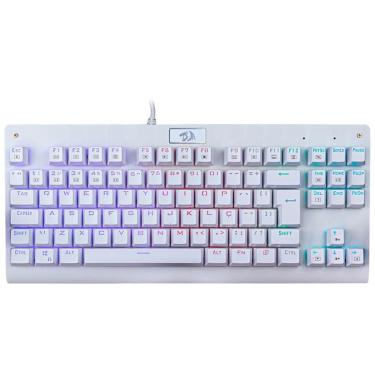 Imagem de Teclado Mecânico Redragon Dark Avenger Lunar White - ABNT2 - RGB - Switch Azul - K568W-RGB BLUE-Unissex