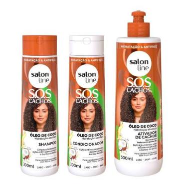 Imagem de Kit Sos Cachos Salon Line Coco Tratamento Profundo - S.O.S Cachos