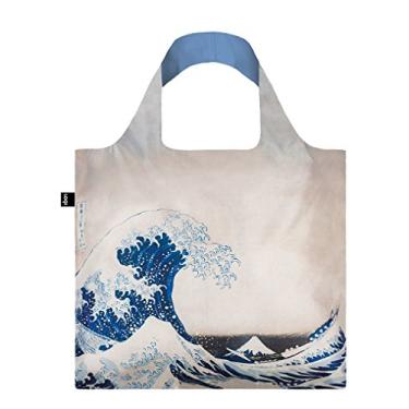 Imagem de LOQI Bolsa de compras reutilizável Museum Hokusai's The Great Wave, multicolorida