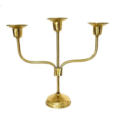 Imagem de Castiçal Candelabro em Latão para 3 Velas