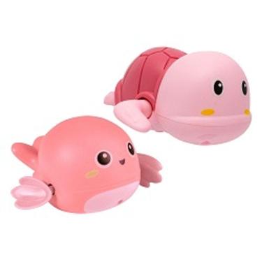 Imagem de Kit com 2 Brinquedos de Banho Tartaruga Baleia que Nadam Divertido Infantil - Buba