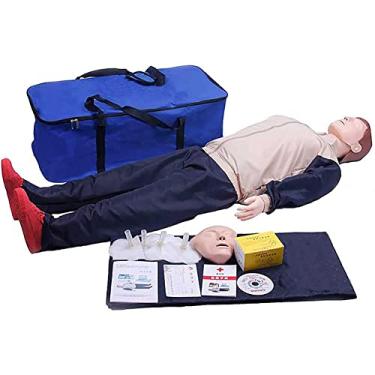 Imagem de Modelo esqueleto simulador de ressuscitação cardiopulmonar, manequim de ressuscitação, manequim de treinamento de RCP, manequim de treinamento de primeiros socorros de corpo inteiro para educação e