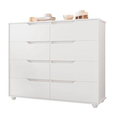 Imagem de Cômoda Doble com 8 Gavetas Vistas Flex Albatroz Moveis