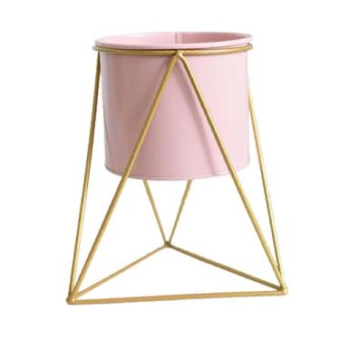 Imagem de IEUDNS Suporte de vaso de flores de metal suporte de plantas de ferro estilo nórdico prateleira suporta balde de plantas com suporte prateleira de vaso de, pequeno