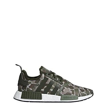 Imagem de adidas Tênis de corrida feminino NMD_r1, Base de carga Sesame/Trace verde, 5.5