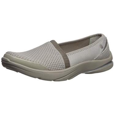 Imagem de BZees Mocassim feminino Lollipop, Tecido de rede de maiô cinza-acastanhado, 6.5 Wide