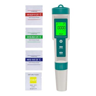 Imagem de 8 em 1 testador de qualidade de água medidor TDS retroiluminado kit de teste de água digital para aquicultura piscina cultivo de vegetais