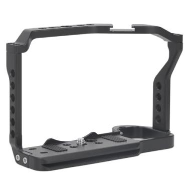 Imagem de Liga de Alumínio da Gaiola da Câmera, Múltiplas Interfaces de Expansão, Design Oco, Compatível Com Câmera Z30, Durável, Design de Placa de Base, para Liberação Rápida Arca, Furos