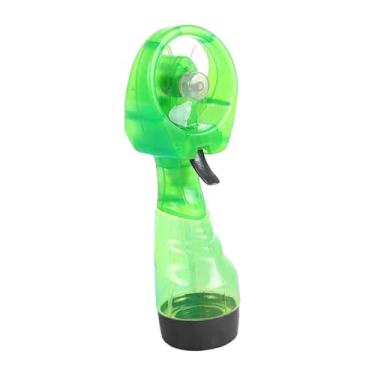 Imagem de Gralara Ventilador de Nebulização de água Portátil de Luxo, Ventilador de Nebulização Portátil de Mão, Tanque de água Transparente, Ventilador Pessoal para Ca, verde