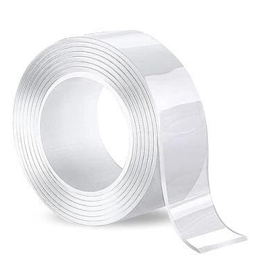 Imagem de Fita Nano Dupla Face Resistente Lavável Removível Sem Traços Nano Gel Fita de Montagem para Escritório em Casa Fixar Tapetes Carpetes 2CM2 Metros/6,56 PÉS